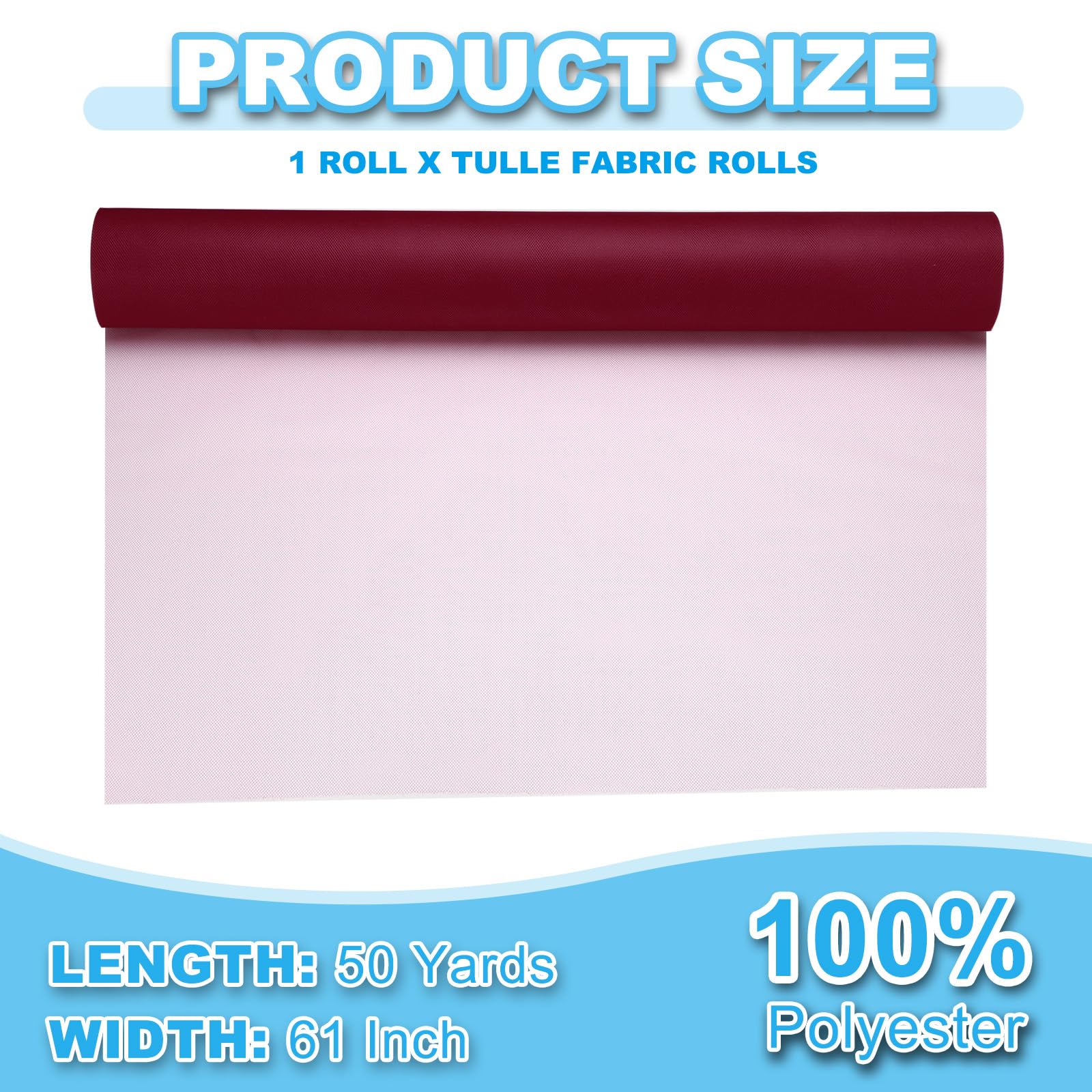 PATIKIL Tulle Fabric Rolls - Image 2