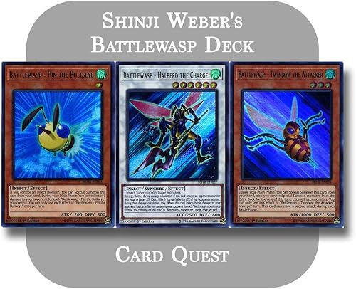 Yu-Gi-Oh! ARC-V - Shinji Weber - Cubierta completa de sincronización de avispa de batalla