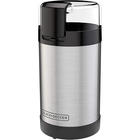 BLACK+DECKER , 2/3 Cup Coffee Bean Capacity, Stainless Steel