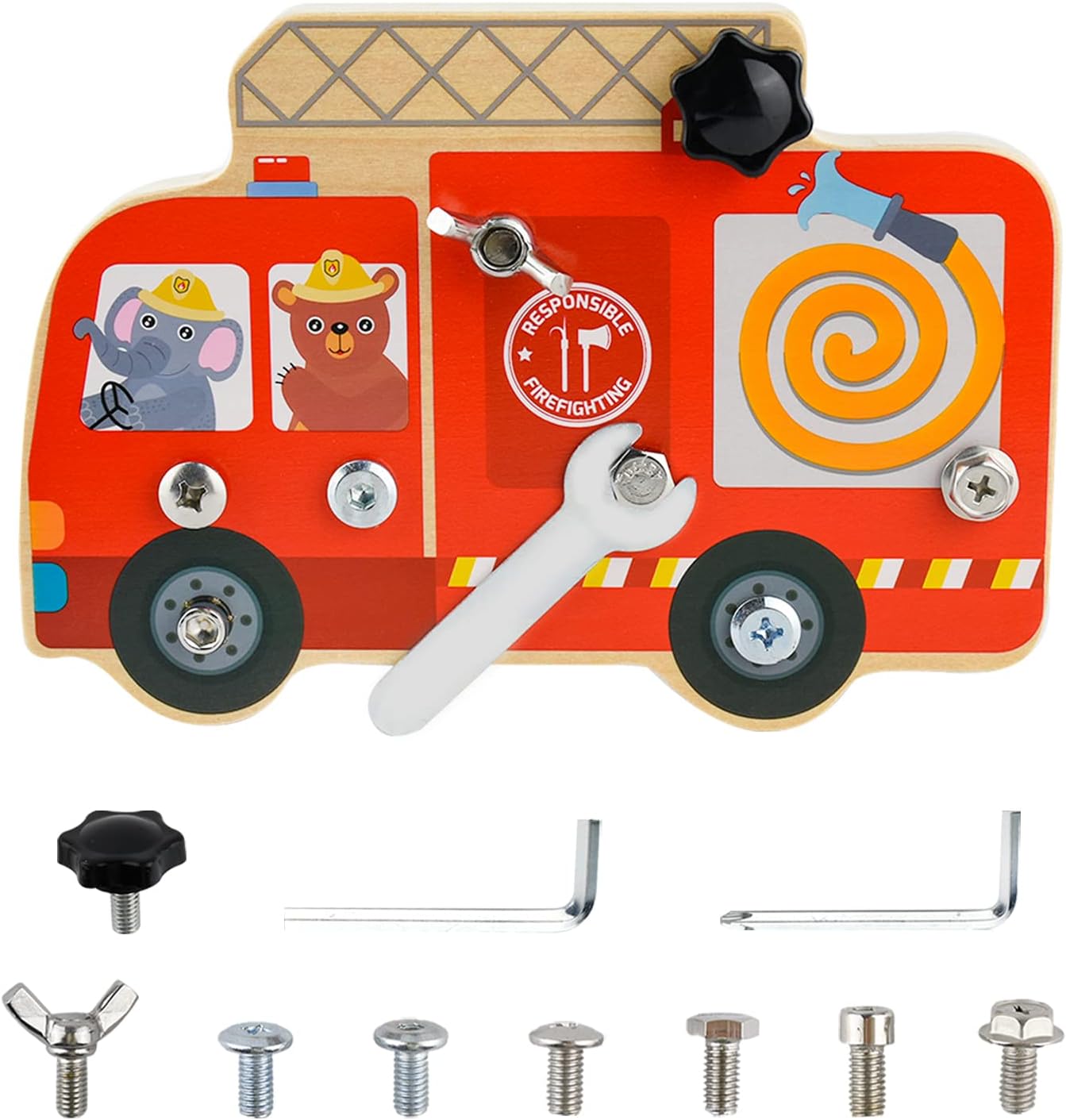 Zkaoai Planche à Visser Ontessori, Planche à Visser En Bois Ontessori