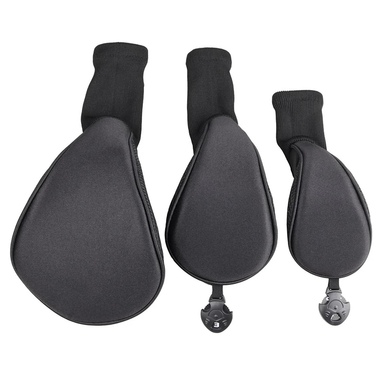 Fundas para Cabeza De Club De Golf 3 unids/Set de Fundas Cabeza for Club Golf Cuello Largo Cubiertas for Cabezas Palos Madera numeradas Protectores duraderos for y Accesorios