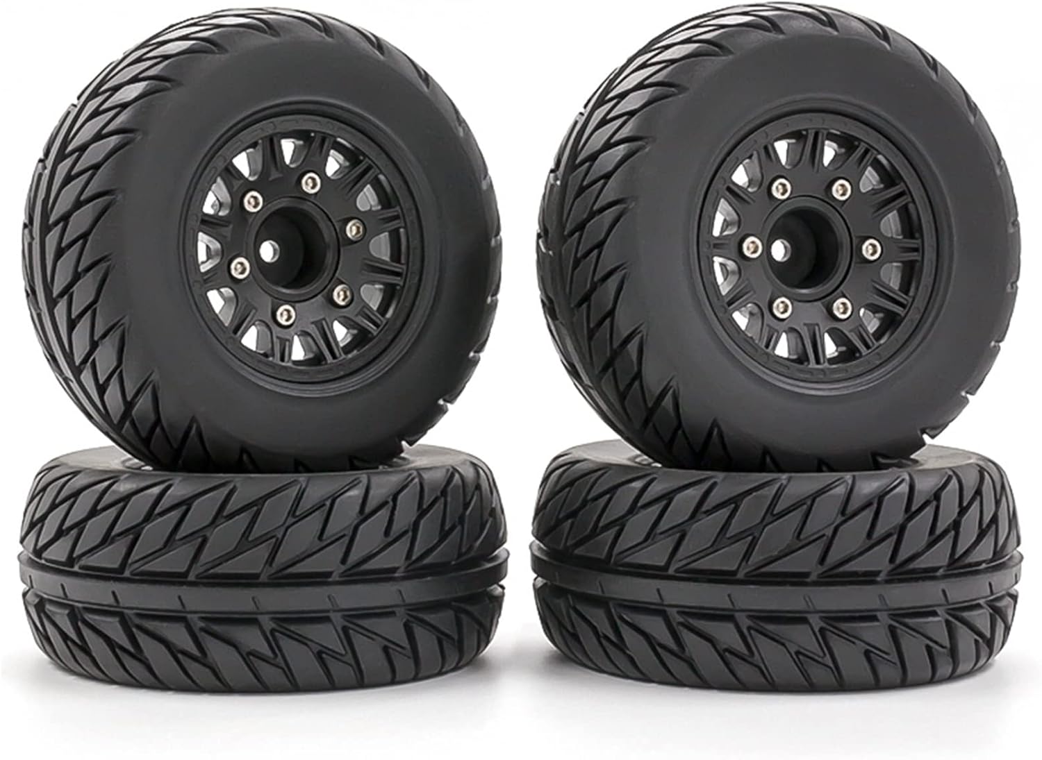 GoolRC RC Car Tires 4pcs Replacements for 12MM 14MM 17MM ARRMA Replacmenet for TRX HSP Tamiya HPI Off-Road Vehicle Short Truck RC Car Wheels RC Car Tires B