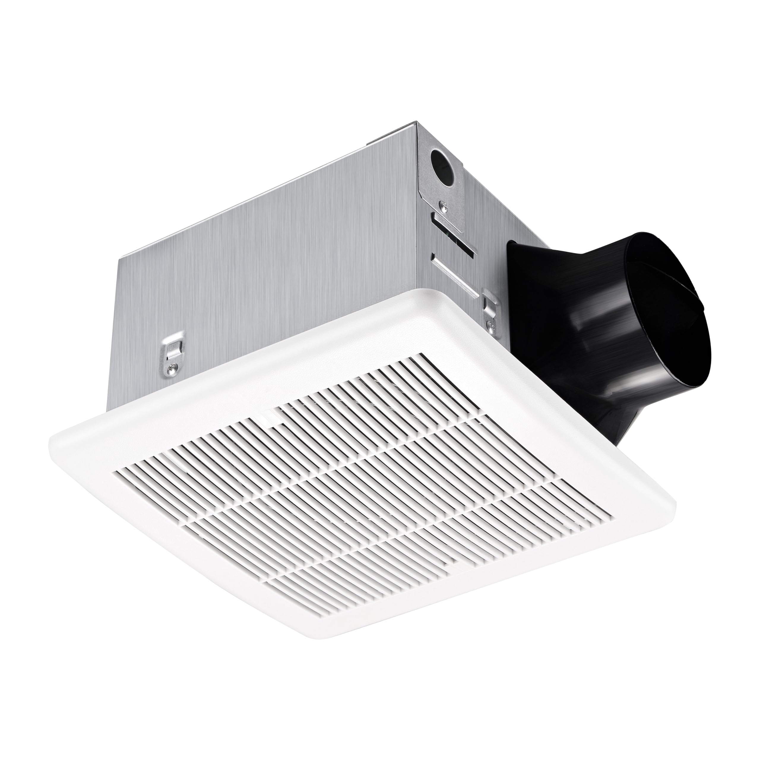 Tech Drive Super Quiet 110 CFM, 1.2 Sone Bathroom Ventilation and Exhaust Fan with Humidity Sensor, No Attic access Needed Installation, Ceiling Mounted Fan,White