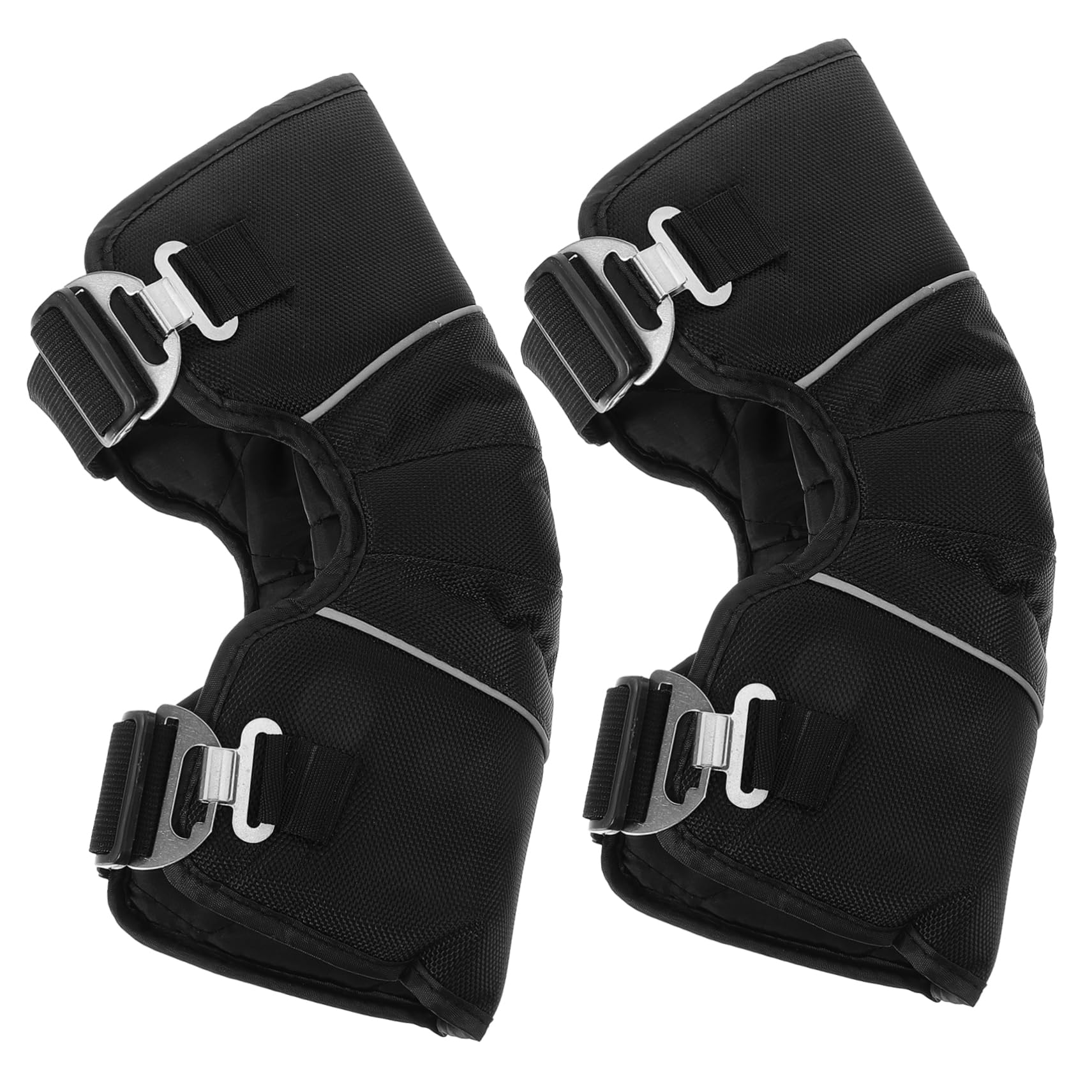 Beavorty Fahrrad Schutzausrüstung Biker Motorrad -kniewächter Motocross-knieschoner Sportkniegeleiger Plus Knie Sportpolster Abdeckung Black Oxford-stoff