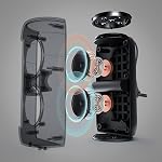 Monster S310 Haut-parleur Bluetooth, haut-parleurs Bluetooth portatifs, 30W L'appariement stéréo sans fil True livre un son dynamique, IPX5 Étanche, Bluetooth 5.2 Mic intégré, 24H, pour la famille Outdoor Black
