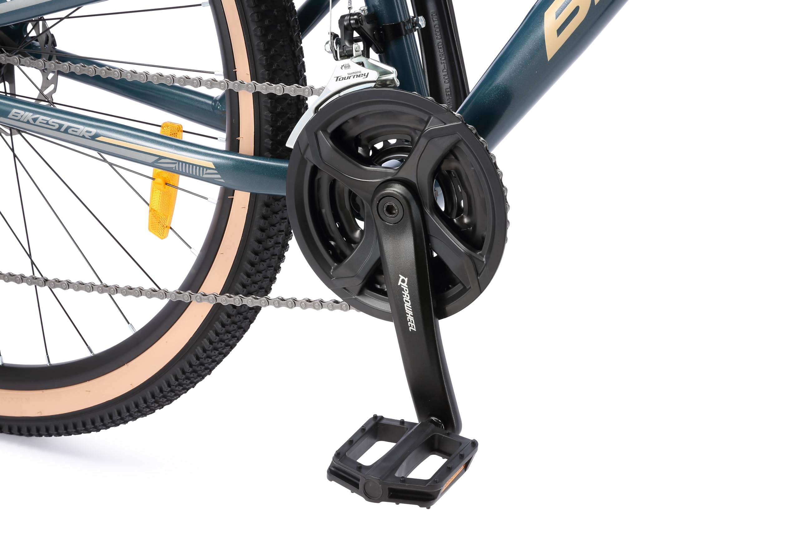BIKESTAR VTT en Aluminium, Frein à Disque, 21 Vitesses Shimano, 26, 27.5, 29 Pouces | Mountainbike Tout Suspension Integral Cadre 16, 16.5, 17.5 Pouces
