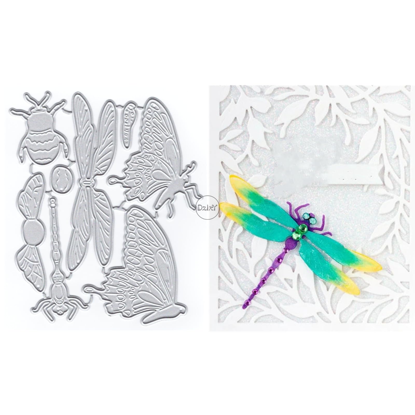 DzIxY Ensemble de matrices de découpe en métal pour fond géométrique - Pochoirs pour fabrication de cartes, gaufrage, découpe de papier - Ensembles pour album photo, scrapbooking, arts et artisanat