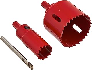 IVY Classic 27000 3-Piece Bi-Metal Lock Installation Kit For Steel and Wood Doors, One Piece Arbor Attached Hole Saw, Carded