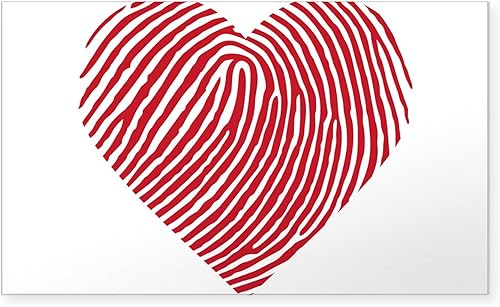 Miniatura 7 de CafePress Etiqueta engomada rectangular de huellas dactilares Rectángulo Parachoques