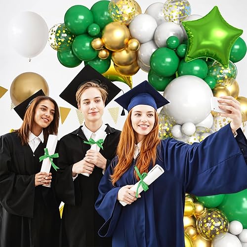 Miniatura 42 de Paready Kit de arco de guirnalda de globos azules y negros, 122 piezas de arco de globos metálicos azules y plateados para cumpleaños, baby shower