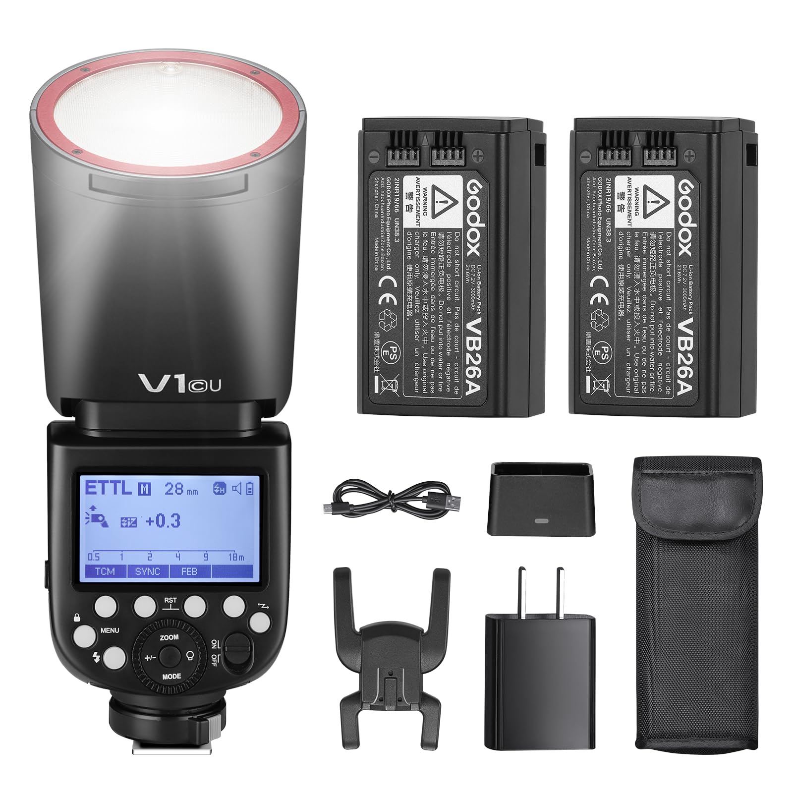 GODOX V1s ジャンク扱い GODOX V1s ジャンク扱い Godox V1 s ストロボ 黒 ジャンク