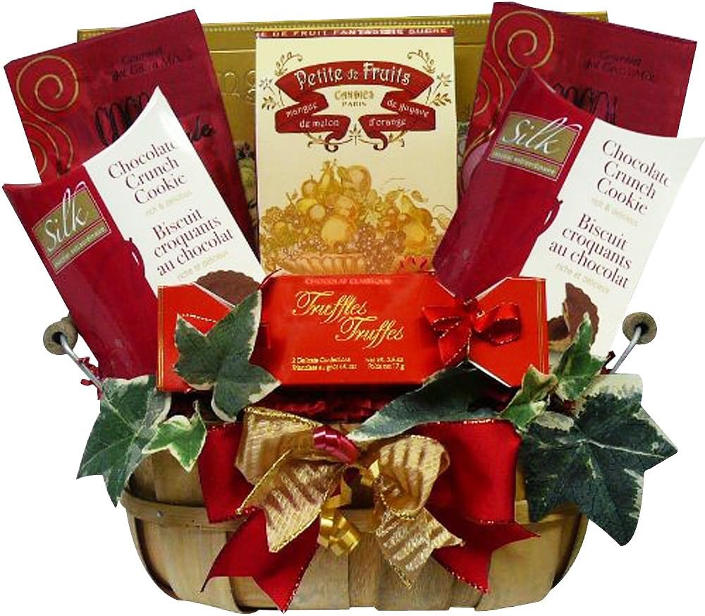 Thoughtful Wishes Cookie and Sweets Gift Basket (Chocolate Option)