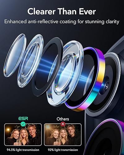 Miniatura 171 de ESR Protector de lente de cámara para Samsung Galaxy S23 Ultra, accesorios para Samsung S23 Ultra, vidrio templado ultrafino resistente a