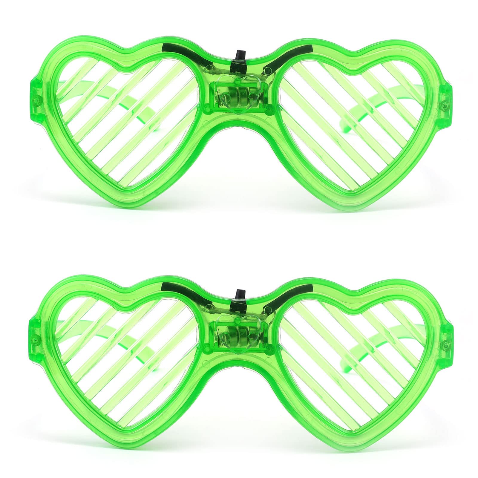 FEISEDY 2 PACK LED Happy New Year Glasses Light Up Christmas Tree Glasses Party B2855-F2