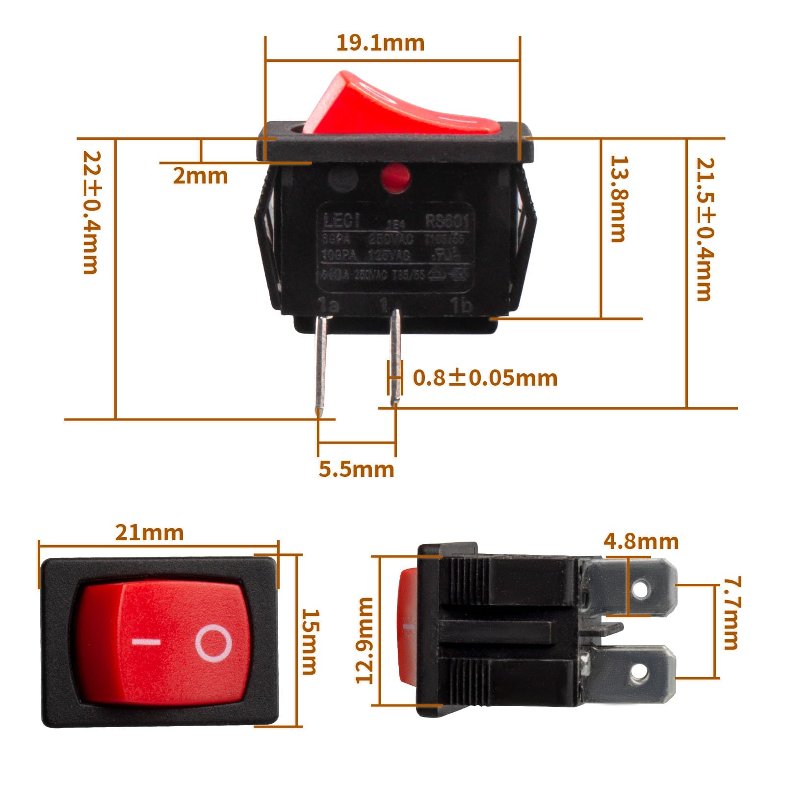 SHOP VAC Vacuum Wet Dry ON / OFF Switch Rocker Switch - Foto 4