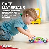 Vista 7 de Playbees Juguete de coche transparente iluminado, juguetes para niños autistas de 3 a 5 años, juguete sensorial para niños con autismo, juguetes