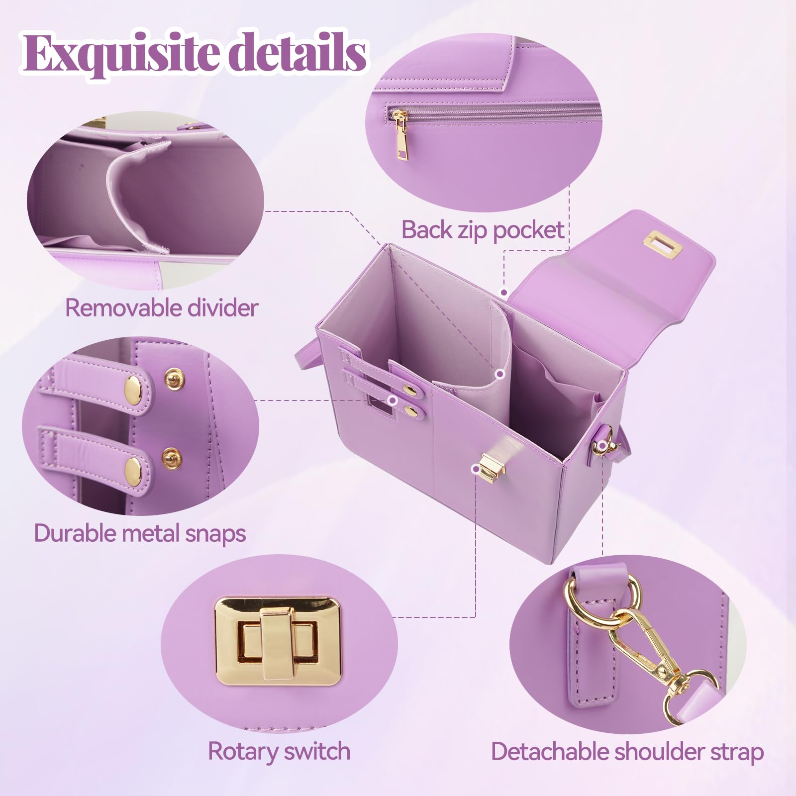 Sac de Transport pour Stanley Cup, Sac Stanley Cup avec Compartiment et Bandoulière Réglable, Sac à Main pour Stanley Cup, Stanley Cup Accessories, pour la Plupart des Bouteilles d'eau