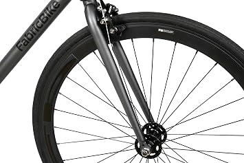 FabricBike Genuine Fixed Gear Bike 28 Fixed Sprocket Wheel Single Speed Bike Hi-Ten Steel Frame 10.45kg (Medium)