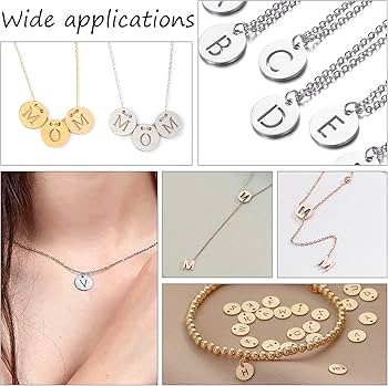 Amazon.co.jp: UNICRAFTALE 約26個 12mm アルファベットチャーム 文字