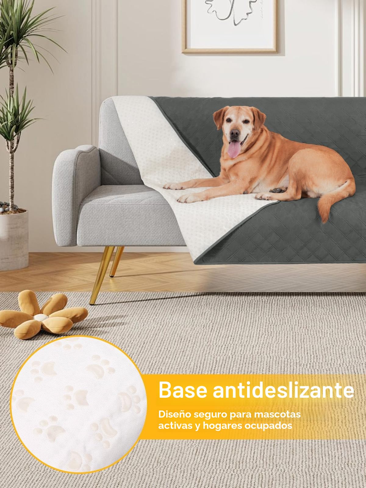 Manta impermeable para perro, funda de cama suave para mascotas, tapete antideslizante, protector de muebles, lavable, a prueba de arañazos, resistente al pelo de mascotas, para cachorros