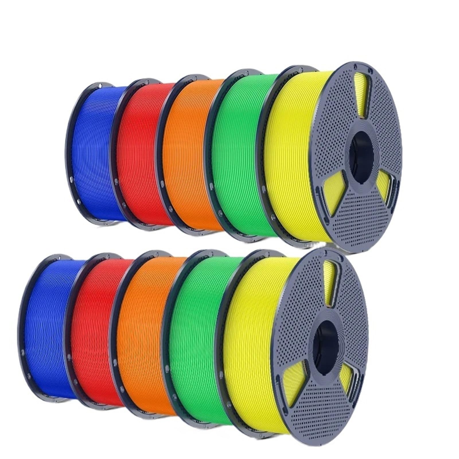 Compatible con filamento SUNLU PLA+ de 1,75 mm. | Juego multicolor de alta resistencia de 10 kg, cuidadosamente enrollado, apto for la mayoría de impresoras FDM(Mix 1)