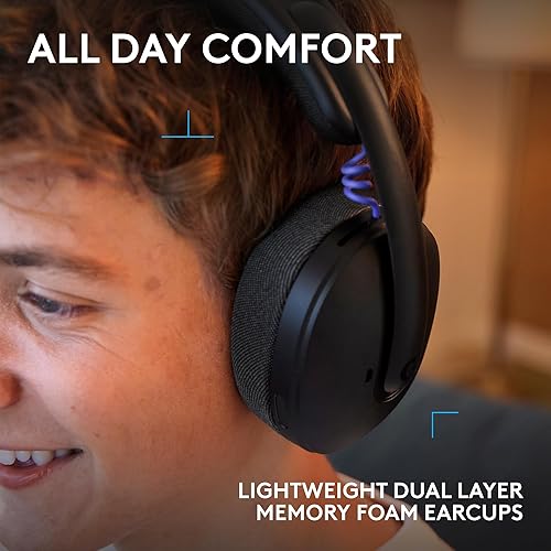 Miniatura 3 de Logitech G Auriculares inalámbricos Bluetooth 325 Lightspeed para juegos, comodidad durante todo el día, micrófono integrado con reducción de ruido,