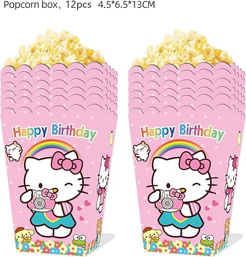 Miniatura 2 de Juego de 12 piezas de Wings of Fire Ghost Pink Cat Magic School Blue Clues para fiesta de cumpleaños, caja de palomitas de maíz, bolsas de regalo,