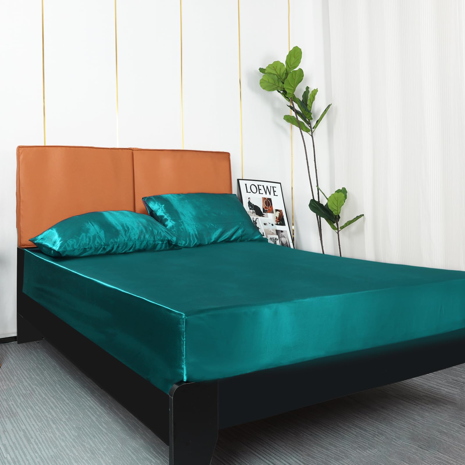 Satijnen hoeslakens - Satijnen Hoeslaken | Hoeslakenshop Satijnen hoeslaken | Laagste prijsgarantie | Lion Beddenshop Lirex Satijnen Hoeslaken, Luxe Zijdezachte Polyester Beddengoed,... Satijnen Topper Hoeslaken | Hoeslakenshop