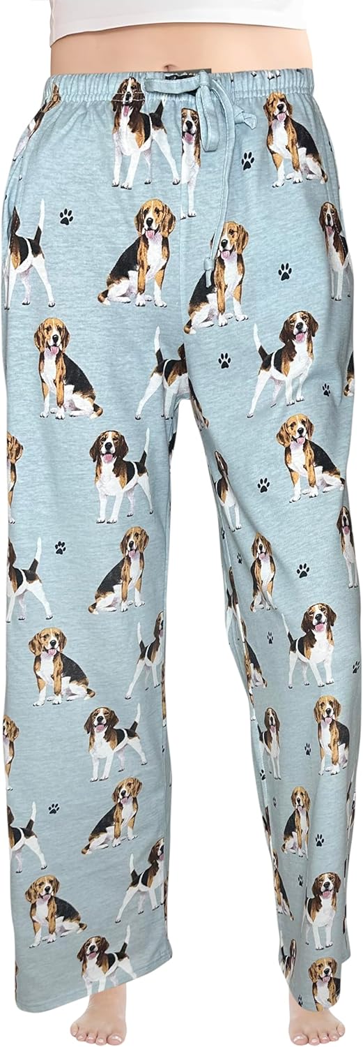 Pet Lover Pajama Pants – New Cotton Blend - All Season - Comfort Fit Lounge Pants for Women and Men - 27 Breeds Available