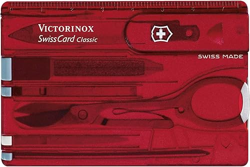 Swiss Card - Blister rojo translúcido