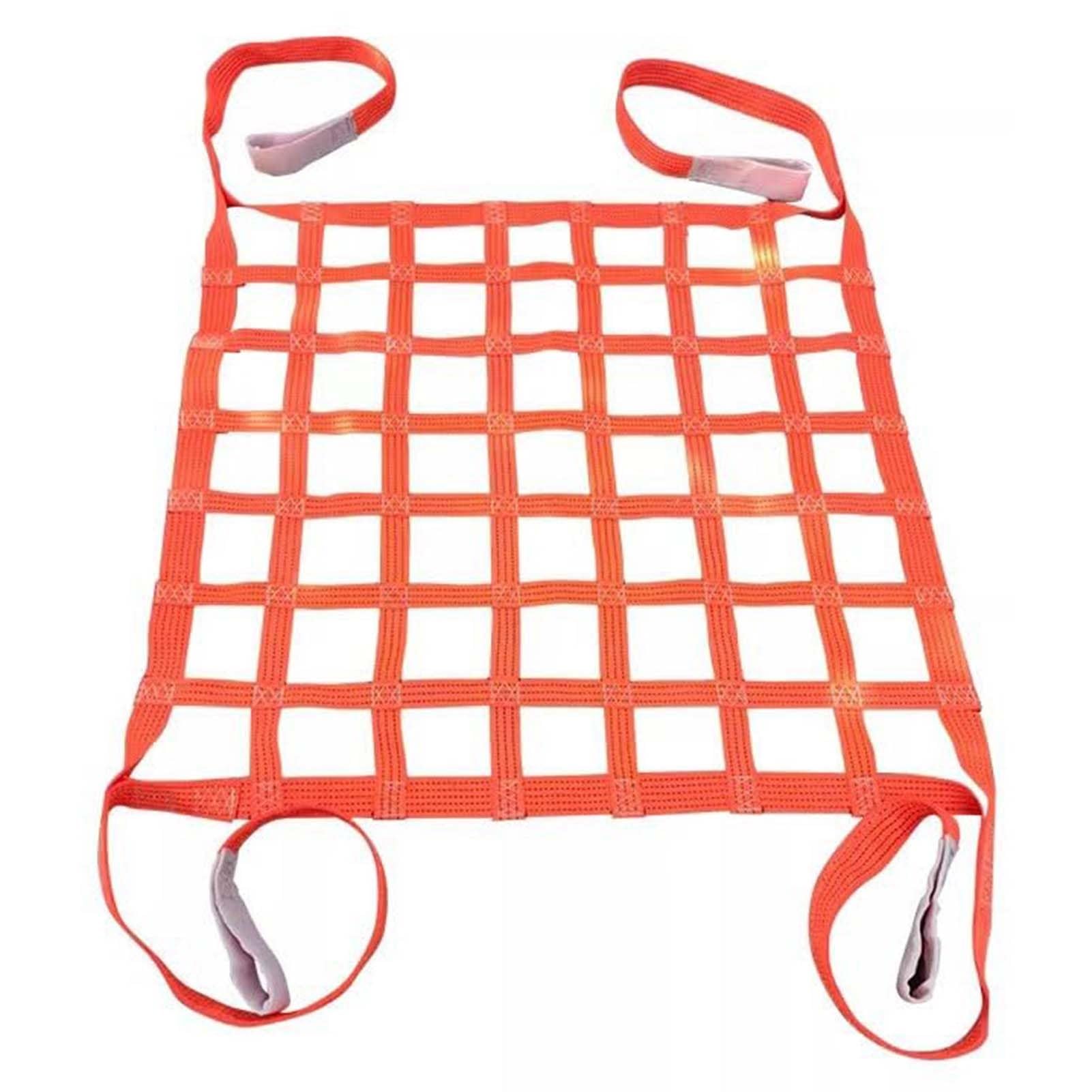 Cargo Hebenetz - Sicherheitsschutznetz für Fracht, Bau und Materialhandhabung, Polyester, Tragfähigkeit 0,3-3,5 Tonnen, Größe 1,5 x 1,5 m, Masche 10 cm