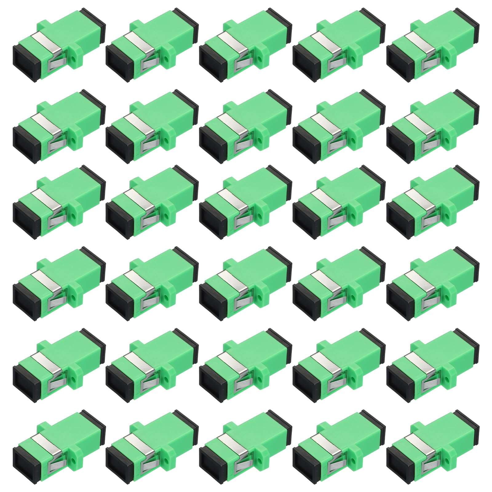 QUARKZMAN Fibra Óptico Acoplador SC-SC/APC, Único Modo Adaptador Simple, 100uds