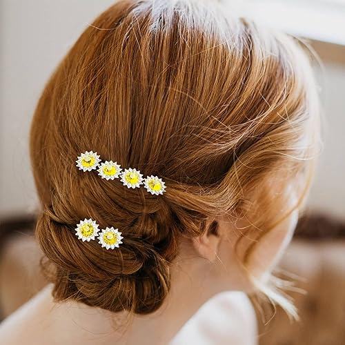 Miniatura 7 de PRETTYLIFE 20 horquillas para el pelo de novia, con diamantes de imitación, en forma de U, accesorios para el pelo para mujeres y niñas (oro