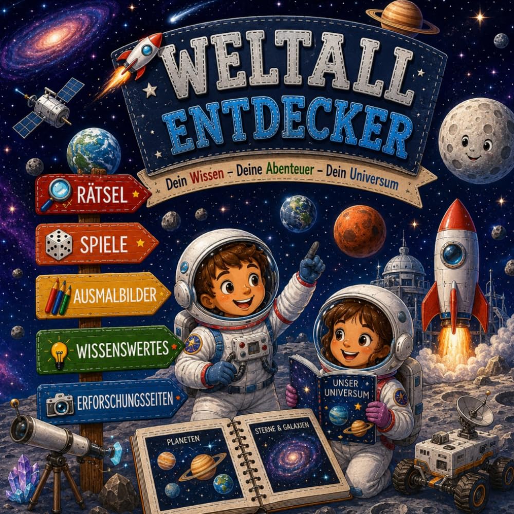 Weltall Entdecker: Das große Mitmachbuch mit spannendem Wissen über das Weltall, Rätseln, Ausmalbildern, Suchbildern und kreativen Entdecker-Aufgaben (Wissens-Entdecker)