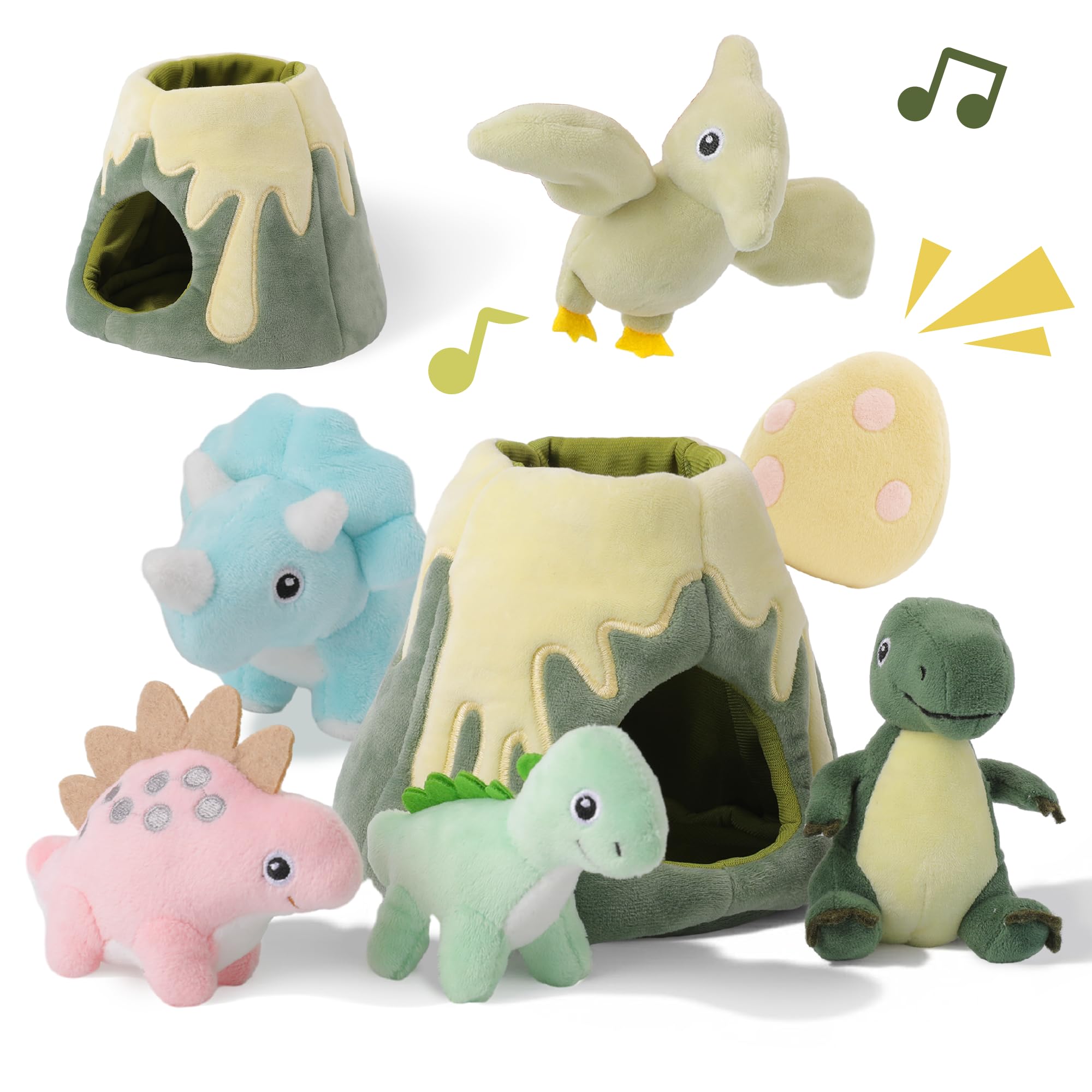 My Little Volcano Toy - 5 Dinosaurs & Sensory Fun -1 My Little Volcano Toy - 5 Dinosaurs & Sensory Fun -1