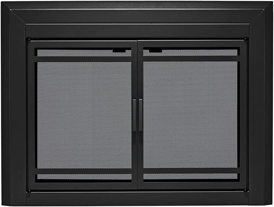Heatilator Fireplace Doors Black 42" Glass Doors DM1042