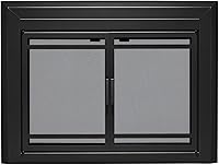 Vista 1 de UniFlame - Kendall - Puertas de chimenea estilo gabinete con vidrio templado ahumado