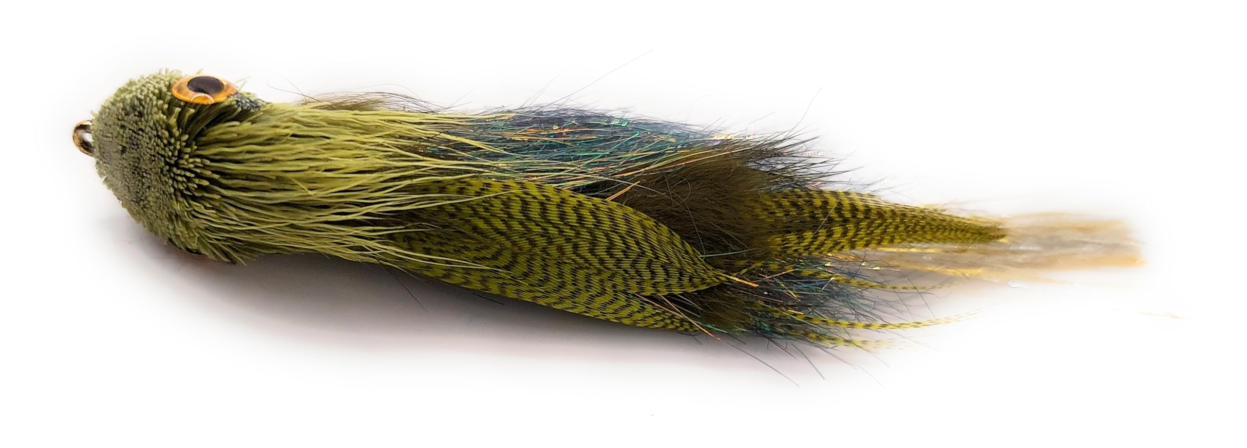 Set of 3 articulated streamers for fly fishing. bass, trout and all freshwater fish species 4'' long combination (many colors available)