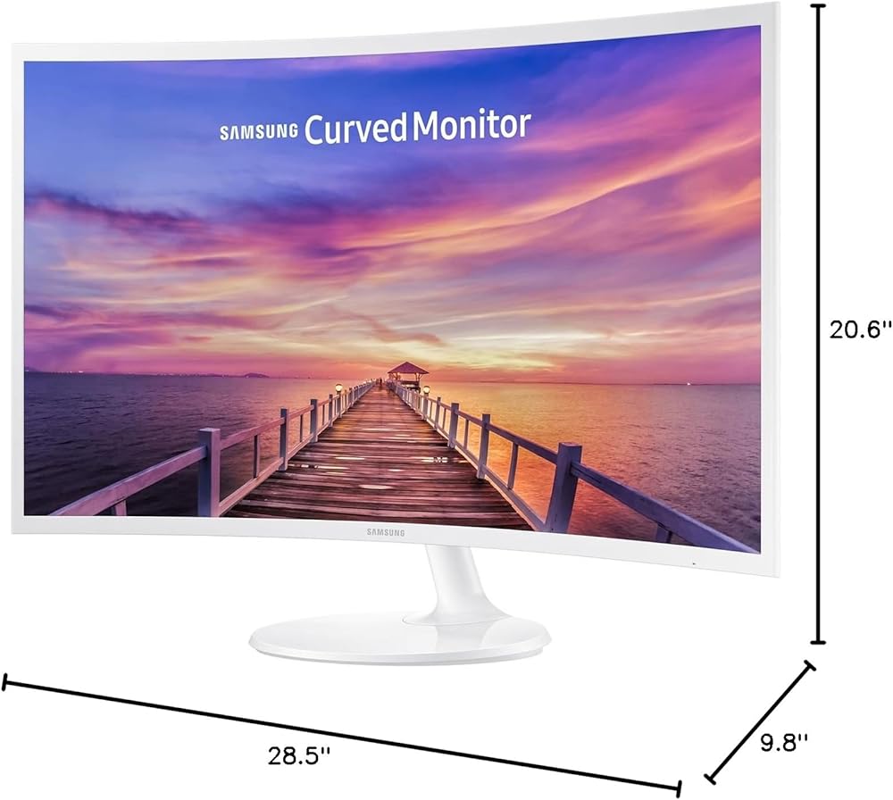 Samsung 32 inch CF391 Curved Monitor - 1080p, Dual Monitor, Laptop Monitor, Monitor Stand/Riser/Mount Compliant, AMD Freesync thumbnail 2