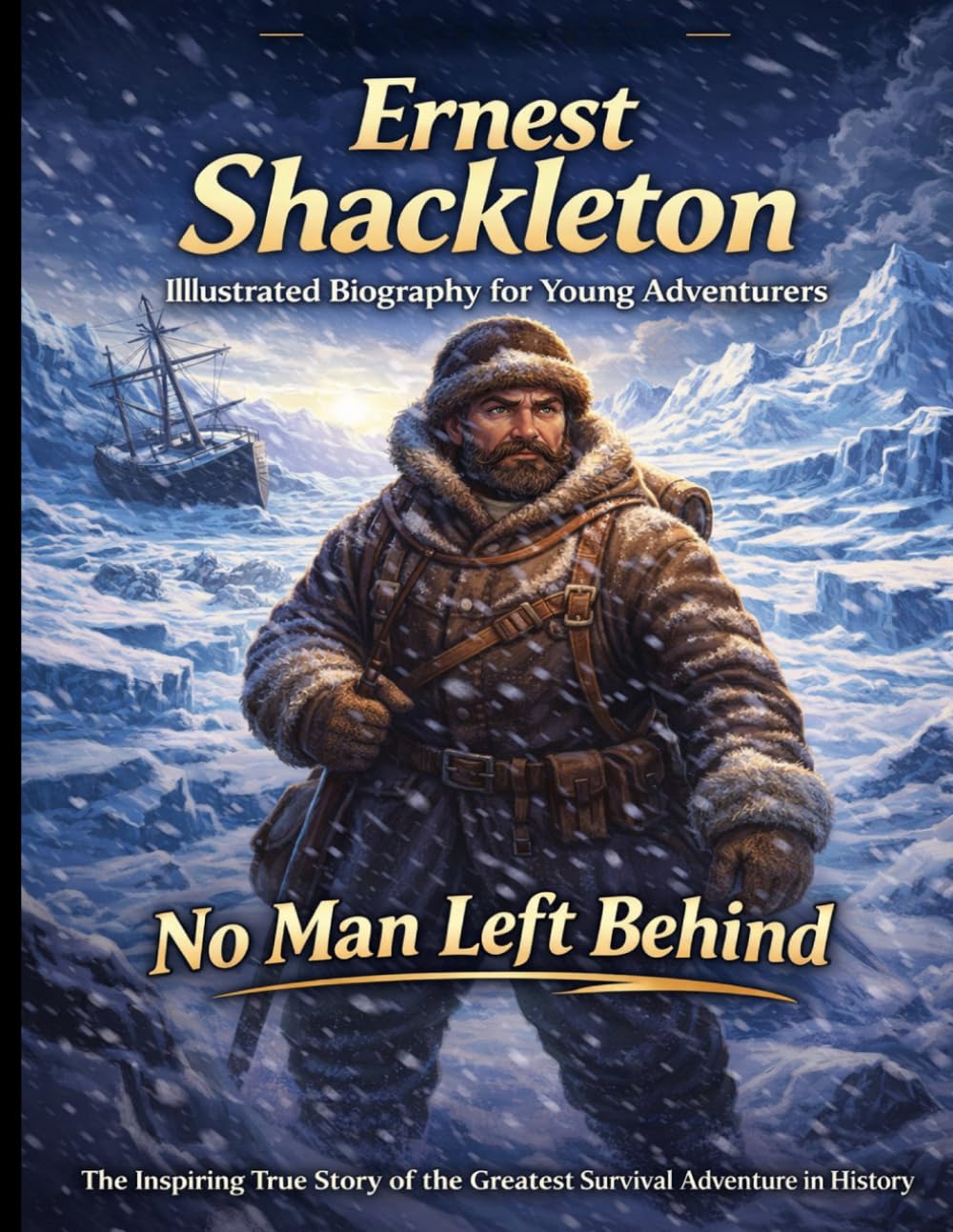 Ernest Shackleton Illustrated Biography for Young Adventurers: The Inspiring True Story of the Greatest Survival Adventure in History. How One Leader Kept His Entire Crew Alive Against All Odds.