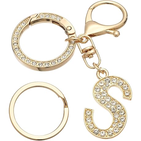 Initial Letter A-Z Keychain for Women