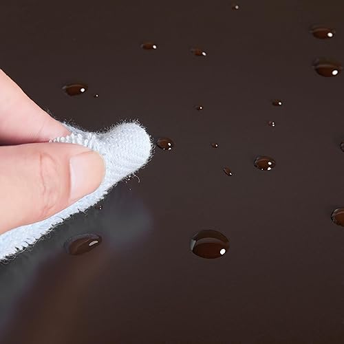 Miniatura 9 de Yaheetech Armario de suelo de baño, organizador de madera con gran espacio de almacenamiento con 1 cajón grande, 3 cajones pequeños y 2 puertas,