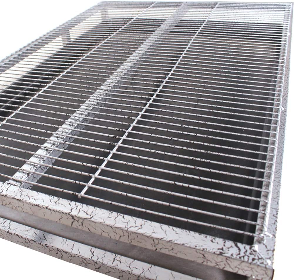 RXBFD Stainless Steel Dog Toilet Potty Training, Portable Easy-to-Clean Dog Litter Box with Tray for Indoor/Outdoor Puppy Training Mat, Many Size Options