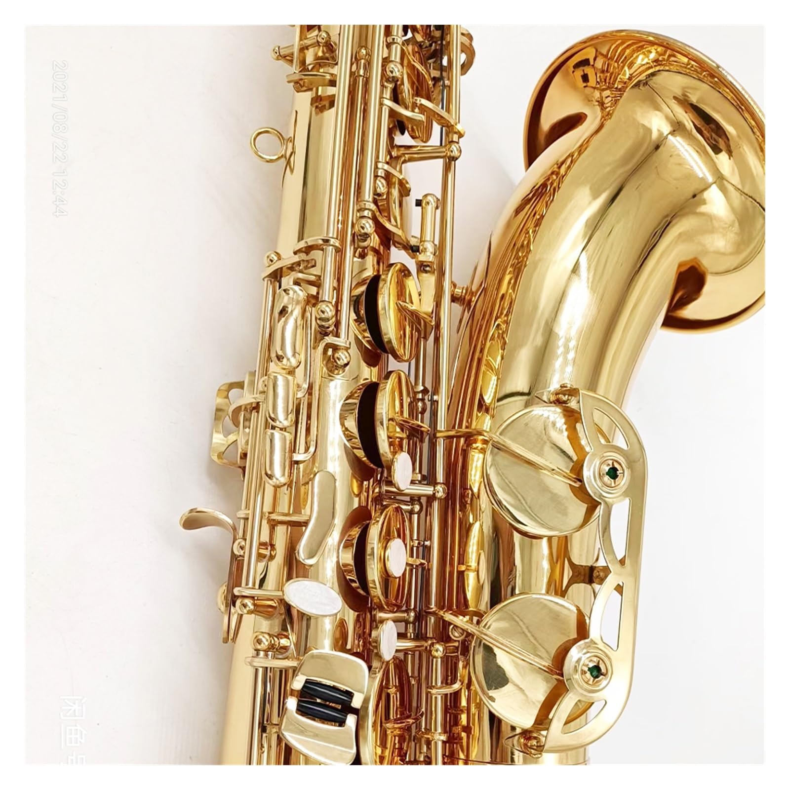 Sassofono Tenore Dorato Strumento Sax Tenore In Ottone Placcato Oro Con Motivo A Mano In Ottone Tono B Sassofono per principianti Kit