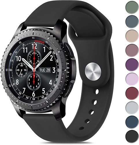 Meliya Bandas compatibles con Samsung Gear S3 Frontier, Samsung Gear S3 Classic Band para mujeres y hombres, correa de repuesto deportiva de