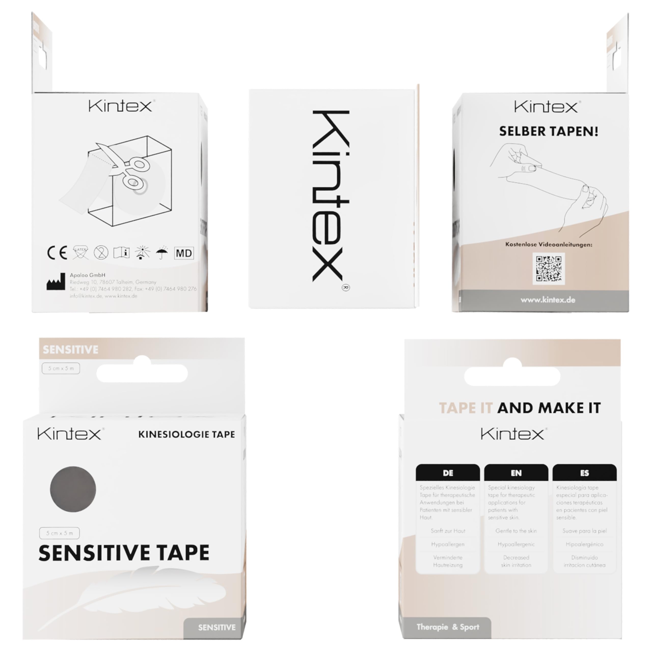 Kinesio Holding PKT65024-L Tex Performance+ - Nastro adesivo, 5
