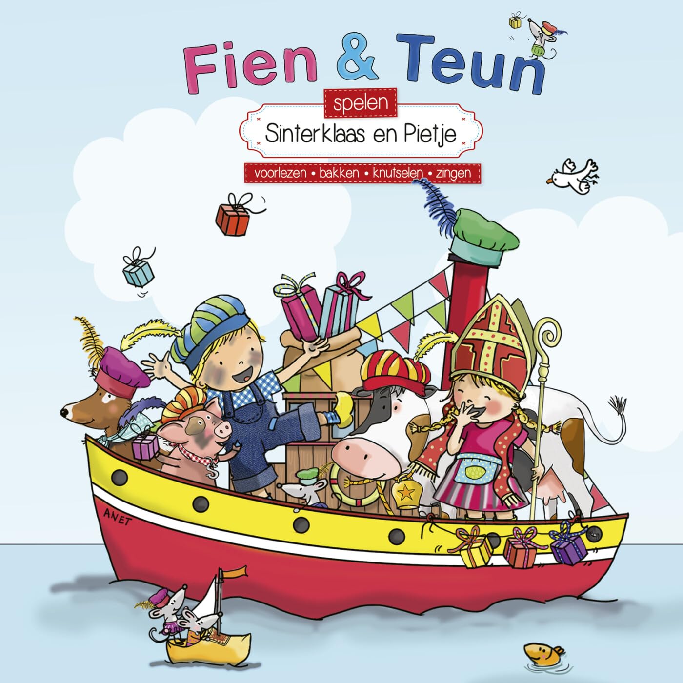 Fien & Teun spelen Sinterklaas en Pietje: voorlezen, bakken, knutselen, zingen