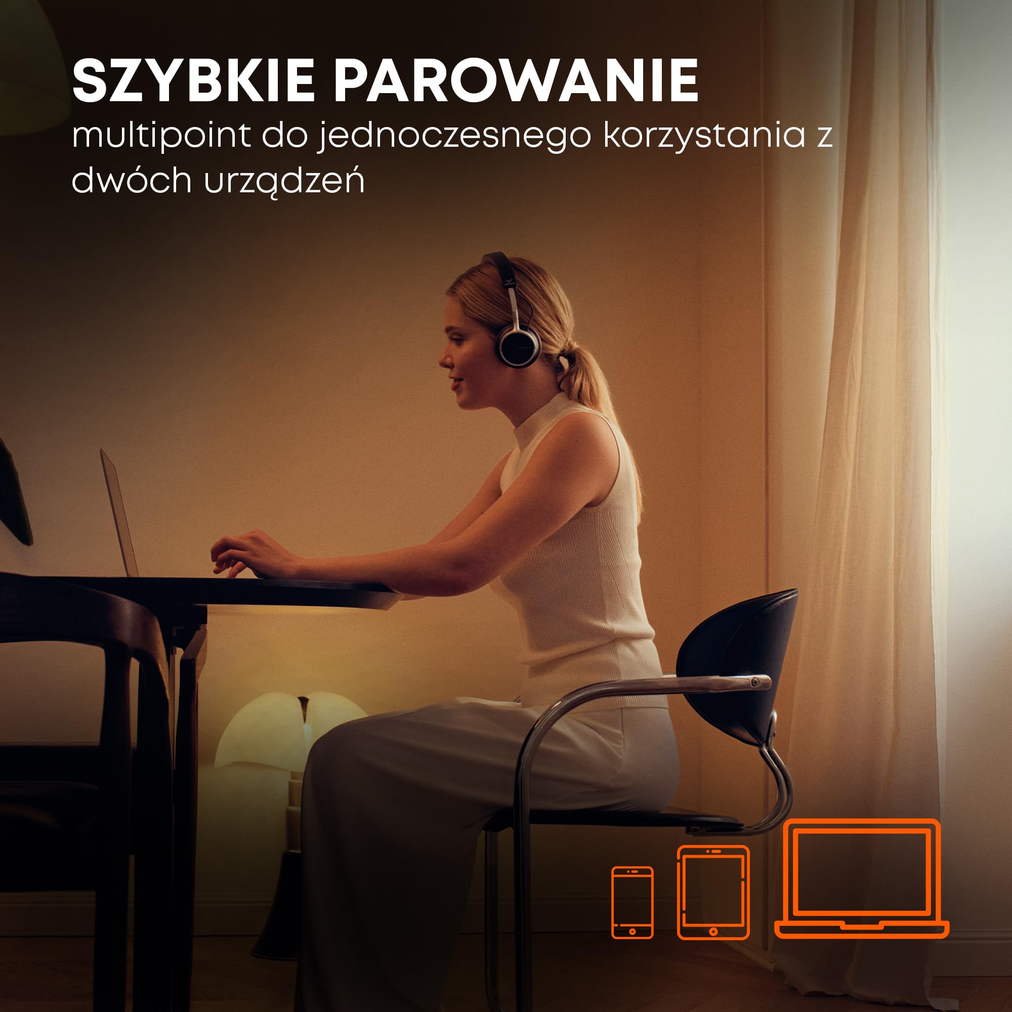 beyerdynamic AVENTHO 100 bezprzewodowe słuchawki nauszne z redukcja szumów, Żywotność baterii 60 g, składana konstrukcja, wymienne nauszniki, w czarny- nowa aktualizacja dostępna za pomocą aplikacji