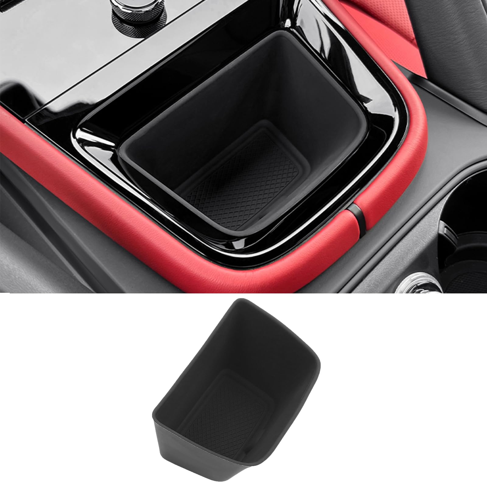Cup Holder Coasters for Cayenne Accessories, Silicone Non-Slip Car Cup Holder Insert for Porsche 2024 Cayenne Car Accessories (1Pcs for Cayenne Black)