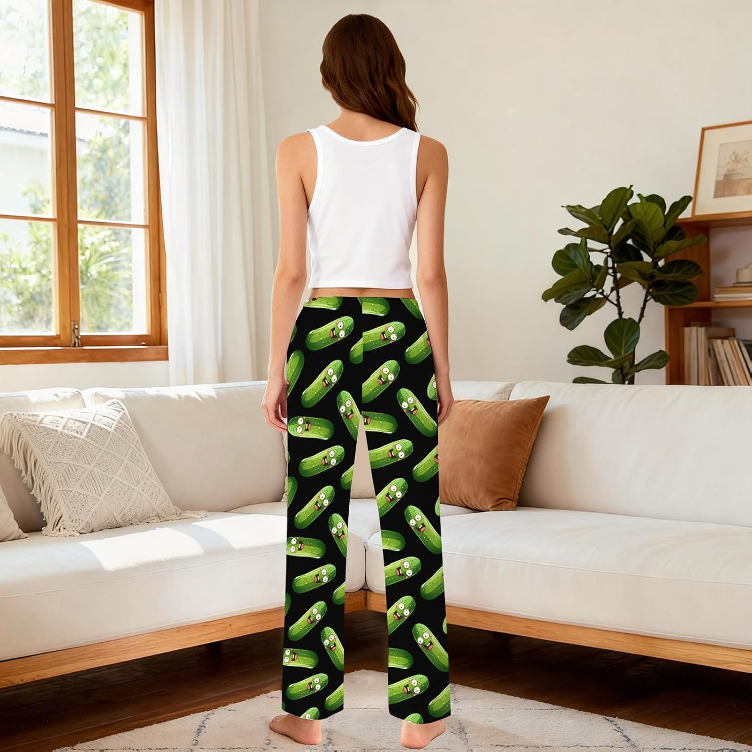 Mens Pickle Pajama Pants, Soft Comfy Pjs Sleep Pants for Women Men, Lounge Bottoms Novelty Sleepwear with Pockets - Image 6